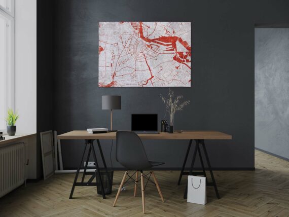 Louis De Poortere alfombra Cities Amsterdam 9323 Orange Cut interior 2