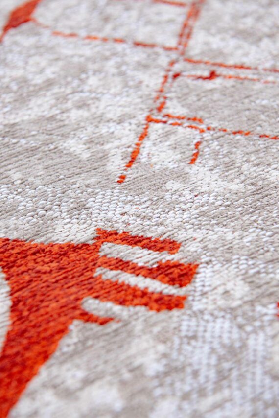 Louis De Poortere alfombra Cities Amsterdam 9323 Orange Cut zoom 1