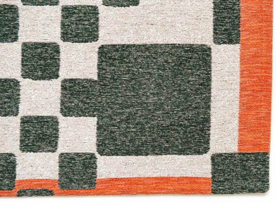 Louis De Poortere alfombra Craft Chess 9339 Deep Green corner