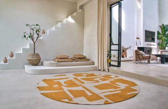 Louis De Poortere alfombra Craft Papercut 9367 Curry interior 1