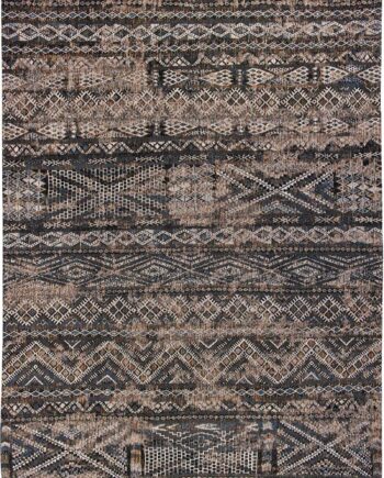 Louis De Poortere alfombra LX 9113 Antiquarian Kilim Black Rabat