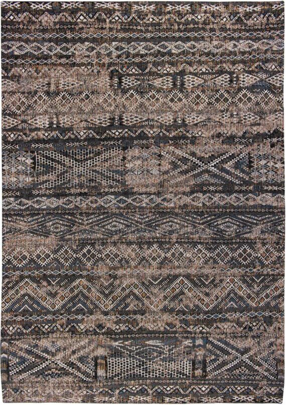 Louis De Poortere alfombra LX 9113 Antiquarian Kilim Black Rabat