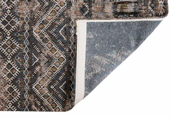 Louis De Poortere alfombra LX 9113 Antiquarian Kilim Black Rabat back
