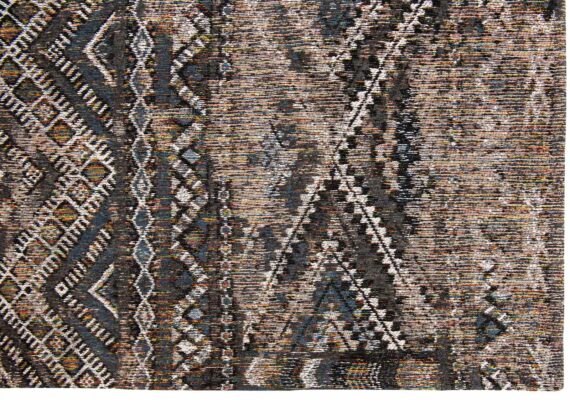 Louis De Poortere alfombra LX 9113 Antiquarian Kilim Black Rabat corner