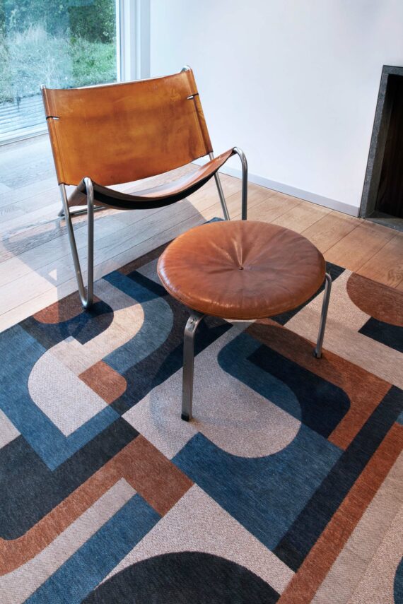 Louis De Poortere alfombra LX 9196 Nuance Module Camel Blue interior 2