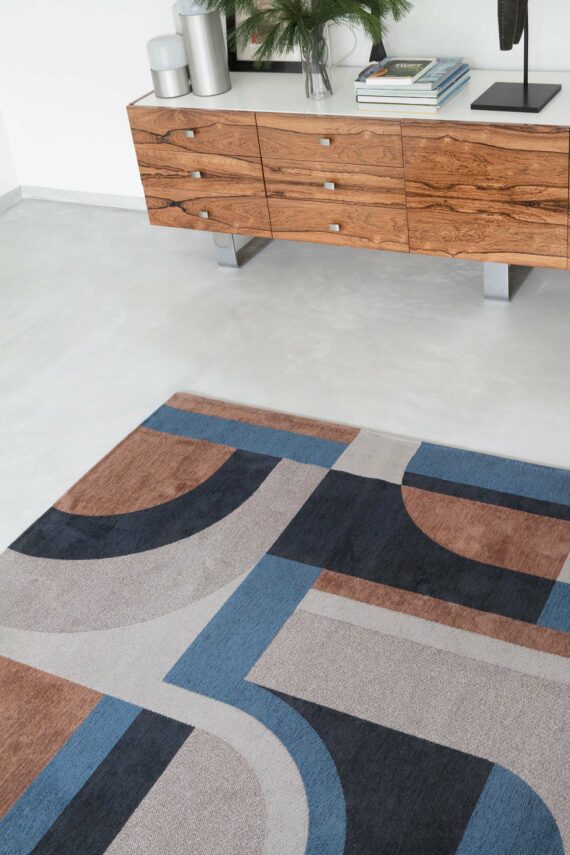Louis De Poortere alfombra LX 9196 Nuance Module Camel Blue interior 6