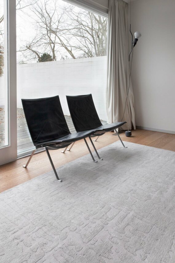 Louis De Poortere alfombra LX 9198 Structures Baobab Tsingy Oyster interior 2