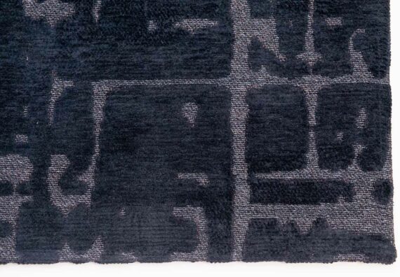 Louis De Poortere alfombra LX 9200 Structures Baobab Black Water corner