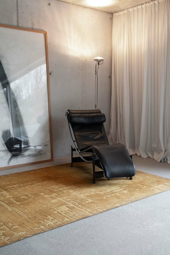 Louis De Poortere alfombra LX 9201 Structures Baobab Madagascar Gold interior 5