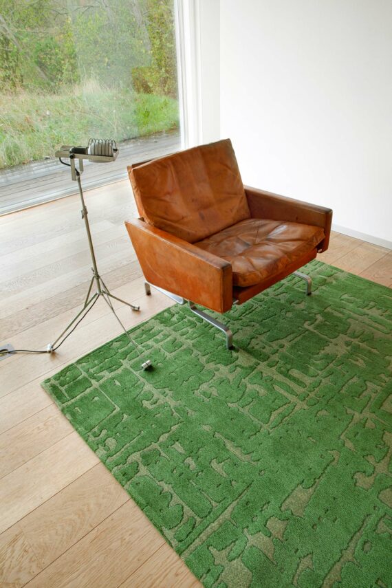 Louis De Poortere alfombra LX 9202 Structures Baobab Perrier Green interior 2