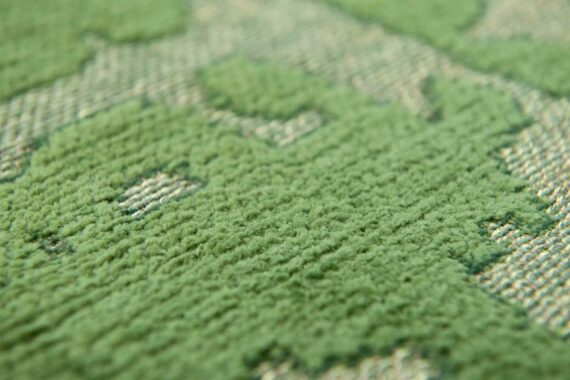 Louis De Poortere alfombra LX 9202 Structures Baobab Perrier Green zoom 1