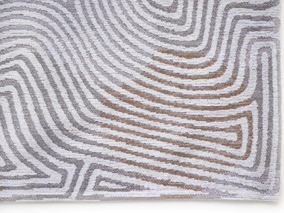 Louis De Poortere alfombra LX 9228 Meditation Coral Oyster White corner