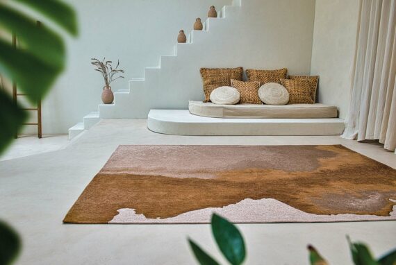 Louis De Poortere alfombra Meditation Lagoon 9326 Chestnut interior 1