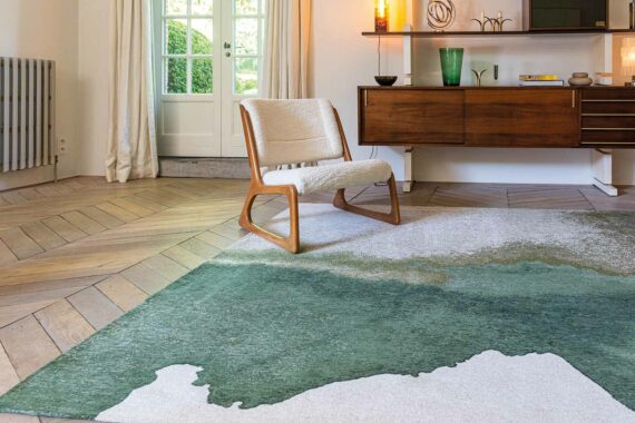Louis De Poortere alfombra Meditation Lagoon 9331 Palm Green interior 1