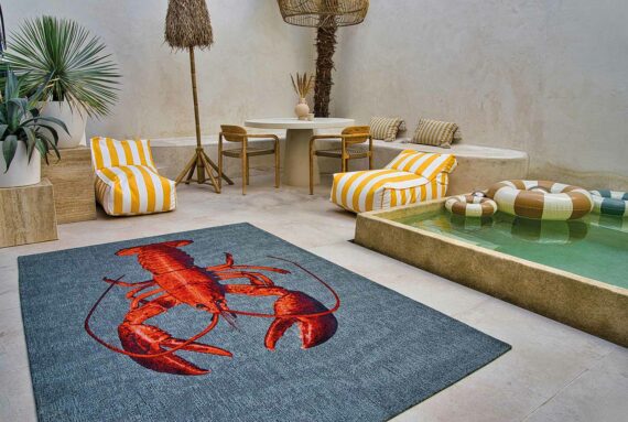 Louis De Poortere alfombra Pop 9389 Steam Red interior 2