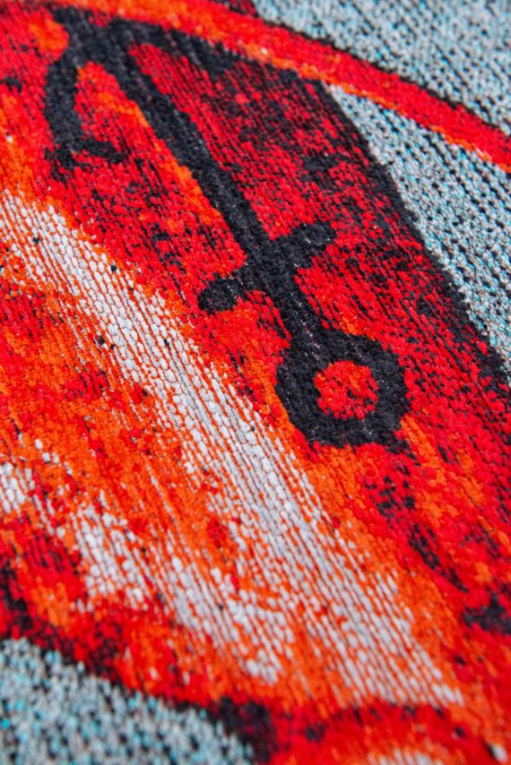Louis De Poortere alfombra Pop 9389 Steam Red zoom 1