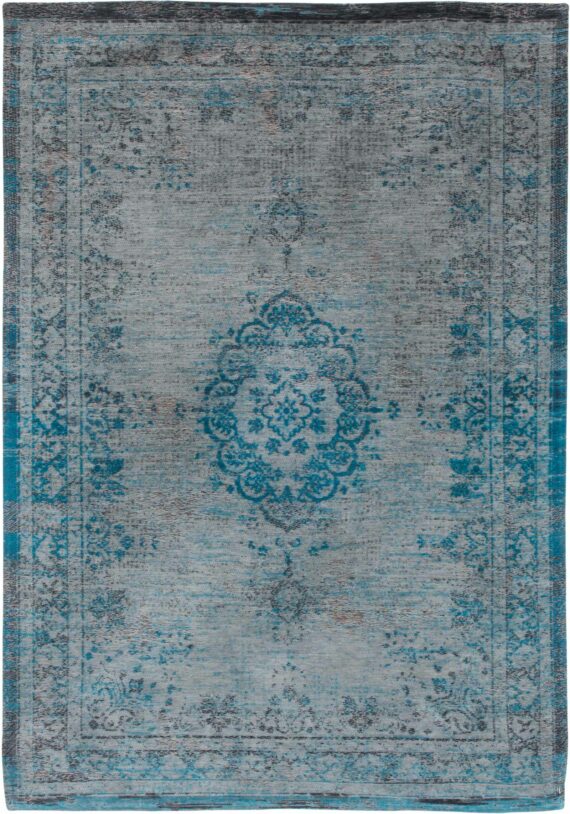 alfombras Louis De Poortere LX8255 Fading World Medaillon Grey Turquoise