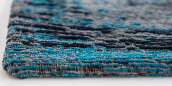 alfombras Louis De Poortere LX8255 Fading World Medaillon Grey Turquoise side
