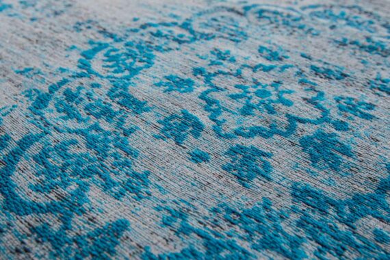 alfombras Louis De Poortere LX8255 Fading World Medaillon Grey Turquoise zoom