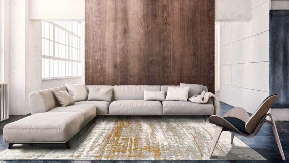 alfombras Louis De Poortere LX8419 Mad Men Griff Columbus Gold interior