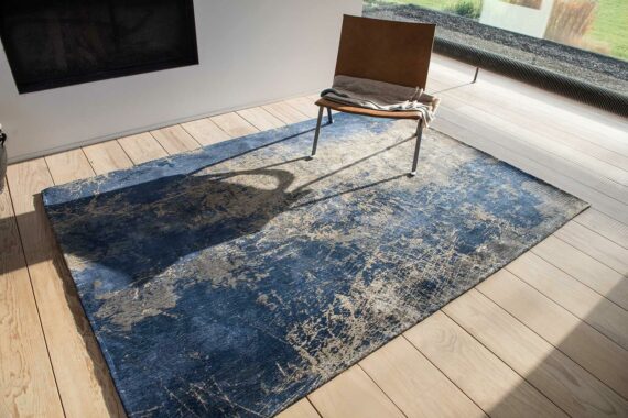 alfombras Louis De Poortere LX8629 Mad Men Cracks Abyss Blue interior 2