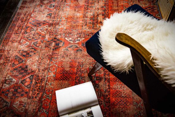 alfombras Louis De Poortere LX8719 Antiquarian Antique Hadschlu 782 Red interior