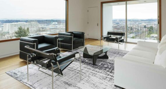 alfombras Louis De Poortere LX8926 Mad Men Griff Metro Black and White interior