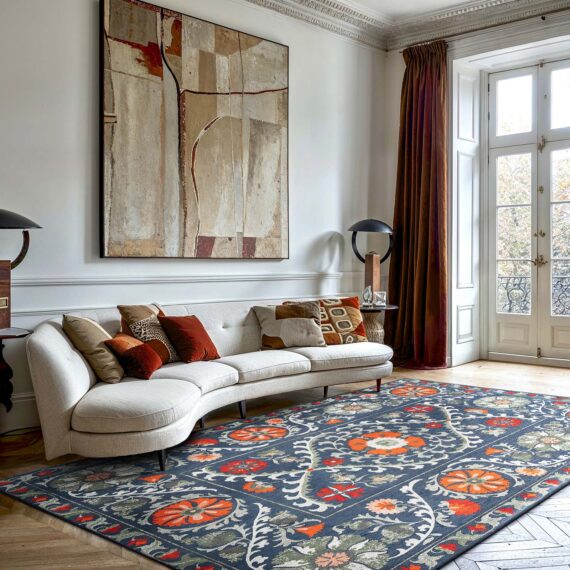 Louis De Poortere alfombra Antiquarian Suzani 9730 Nordic Ambiance