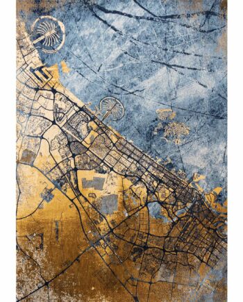 Louis De Poortere alfombra Cities Dubai 9698 Gold Sea